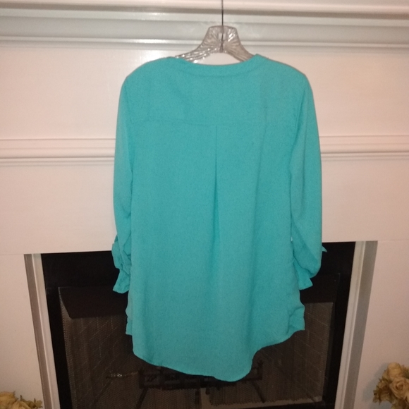 d&Co. Beach teal  oversized tunic top size Small - Picture 5 of 7